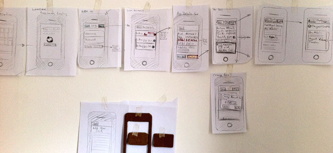 Mobile sketches for BT customer to pay their bill